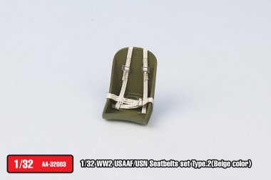 1/32 WWII USAAF/USN Seatbelts Set Type.2 (Beige Color)