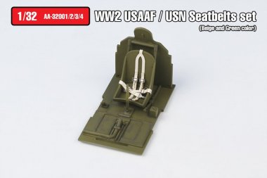1/32 WWII USAAF/USN Seatbelts Set Type.1 (Beige Color)