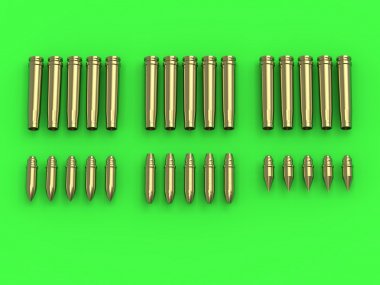 1/35 German 2cm Shells (15 pcs) for Flak 30/38, KwK 30/38