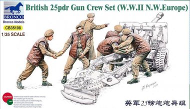 1/35 Bristish 25 Pdr Gun Crew Set, N.W. Europe