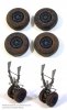 1/32 He219 Diamond Tread Main Wheels