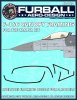 1/48 F-16C Fighting Falcon Canopy Seals for Tamiya