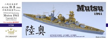 1/700 WWII IJN Battleship Mutsu 1941 Upgrade Set for Aoshima SP