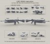 1/35 US Army M16A4 MWS Automatic Rifle with M203A1 40mm