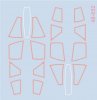 1/48 MiG-31 Canopy Frame Decals for AMK