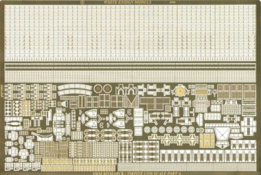 1/350 German Bismarck/Tirpitz Detail Up Etching Parts for Tamiya