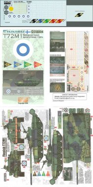 1/35 Finnish T-72M1 Markings & Generic