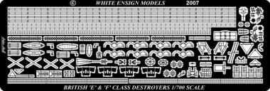 1/700 E & F Class Destroyer Etching Parts for Tamiya
