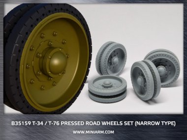 1/35 T-34/76 Pressed Road Wheels Set (Narrow Type)