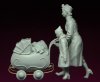 1/35 Refugees With Baby Carriage, Europe 1939-45