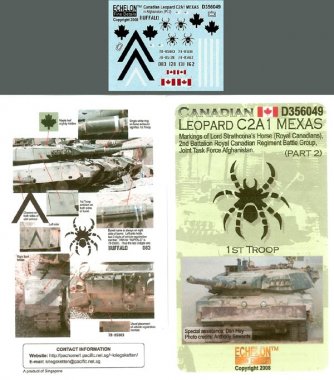 1/35 Canadian Leopard C2A1 MEXAS Markings (Pt.2)