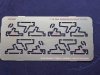 1/48 F-14 Late Model Tail Reinforcement Plate for Tamiya