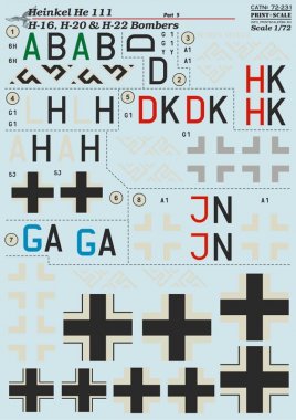 1/72 Heinkel He111H-16, H-20 & H-22 Bombers Part.5