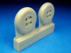 1/48 Hawker Tempest Main Wheels - Smooth Tread