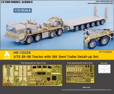 1/72 SLT-56 Tractor & Semi-Trailer Detail Up Set for Trumpeter