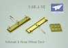 1/48 J-10 Airbreak & Nose Wheel Door Etching Parts for Trumpeter