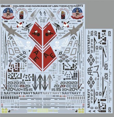 1/48 F-14A/B Tomcat, Colors & Markings Part.2