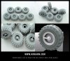 1/35 Wheel Set ID-P284 (7 pcs) for Ural-4320 6x6 Truck (Late)