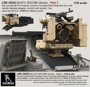 1/35 M-ATV SOCOM Version Upgrade Part.1, M153 Protector Crows II