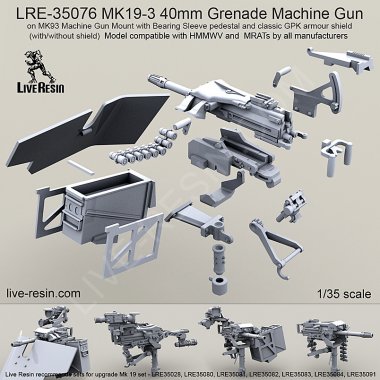 1/35 MK19-3 40mm Grenade Machine Gun with GPK Shield #2