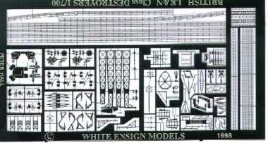 1/700 J, K, N Class Destroyer Detail Up Etching Parts