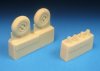 1/72 Spitfire Four Slot Block Tread Main Wheels