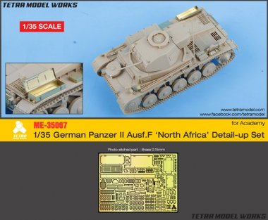 1/35 Pz.Kpfw.II Ausf.F "North Africa" Detail Up Set for Academy