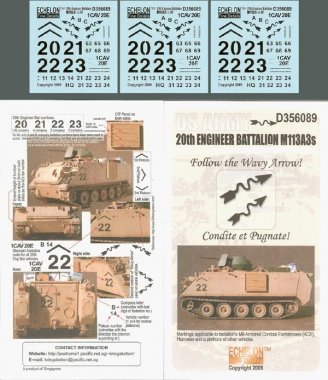 1/35 US Army 20th Engineer Battalion M113A3s in OIF