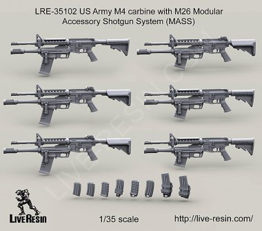 1/35 US Army M4 Carbine with M26 MASS
