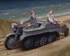 1/35 Sd.Kfz.2 Kettenkrad Early Production w/Infanteriekarren