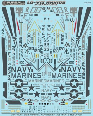 1/48 RF-4B/F-4N/F-4J/F-4S Phantom II "Lo-Viz Rhinos"