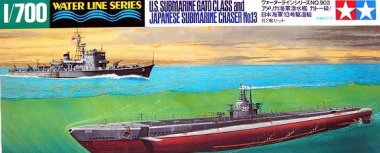 1/700 USS Submarine Gato Class & Japanese Submarine Chaser No.13