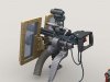 1/35 M134D Minigun on Transparent Shield (Short) Mount