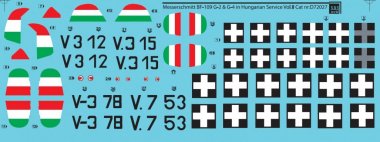 1/72 Messerschmitt Bf109G-2, G-4 in WWII Hungarian Service