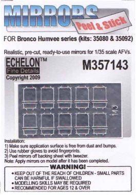 1/35 Humvee Series Mirrors for Bronco