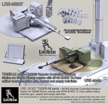 1/35 6P49 Kord 12.7mm Heavy MG RCWS for SBRM Recon Vehicle