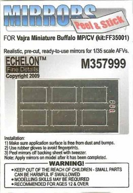 1/35 Buffalo MP/CV Mirrors for Vajra Miniature
