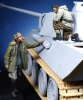 1/35 WWII German Panther Commander & Waffen SS Officer