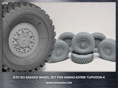 1/35 Kamaz-63968 Typhoon-K Sagged Wheels Set