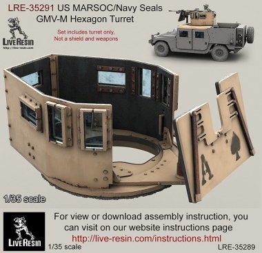 1/35 US MARSOC/Navy Seals GMV-M Six Grain Turret #1