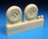 1/48 Spitfire Four Slot Block Tread Main Wheels