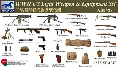 1/35 WWII US Light Weapon & Equipment Set
