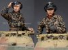 1/35 WWII German WSS Panzer Commander Set (2 Figures)