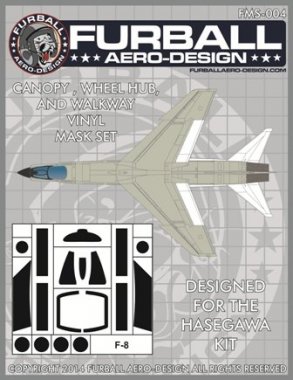 1/48 F-8 Crusader Vinyl Mask Set for Hasegawa