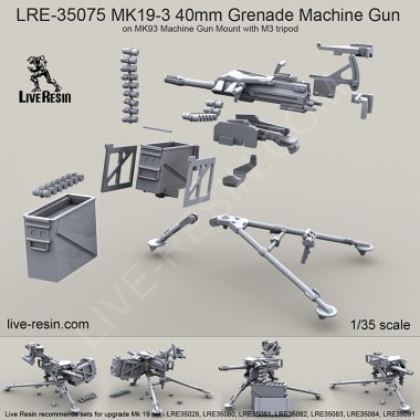 1/35 MK19-3 40mm Grenade Machine Gun with M3 Tripod #1