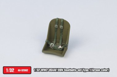 1/32 WWII USAAF/USN Seatbelts Set Type.1 (Green Color)