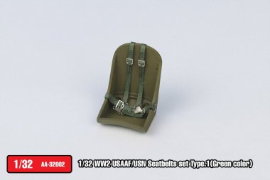 1/32 WWII USAAF/USN Seatbelts Set Type.1 (Green Color)