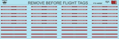 1/48 Remove Before Flight Flags for Modern US Jet