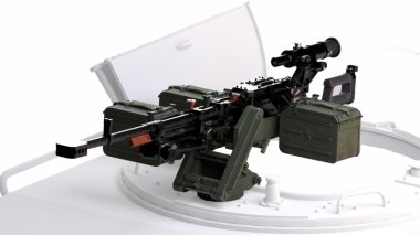 1/35 Kord Heavy Machine Gun on 6U16 Turel for Tiger-M