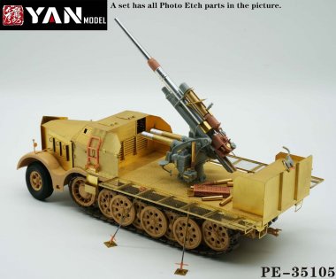 1/35 Sd.Kfz.9 18t Famo 88mm Flak 37 Detail Up for Tamiya+Border